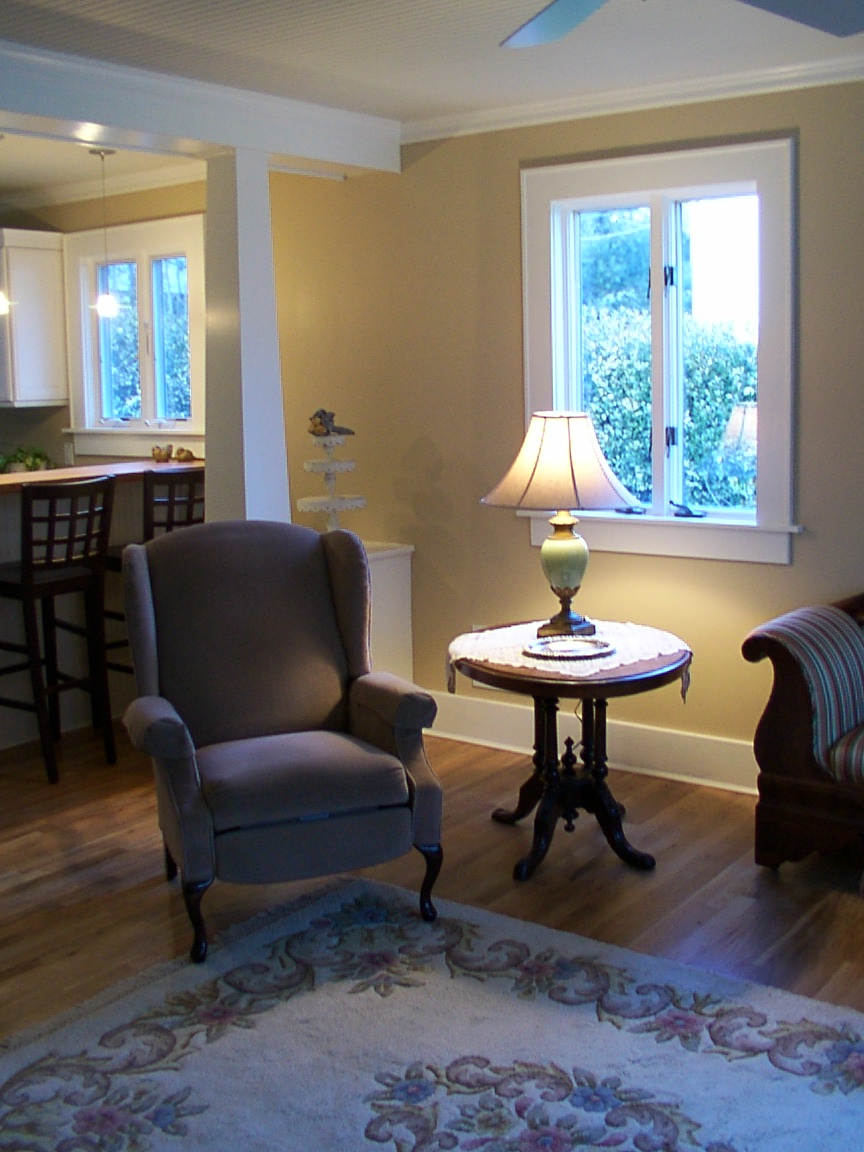 Living room reading corner